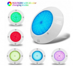 Cвітильник для басейну LED 18W , серія 290, RGB, пластик, 252 SMD, Ø260 х 35 мм